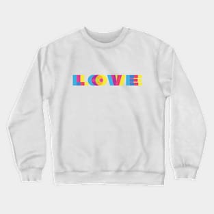 CMYK Colorful Love Crewneck Sweatshirt